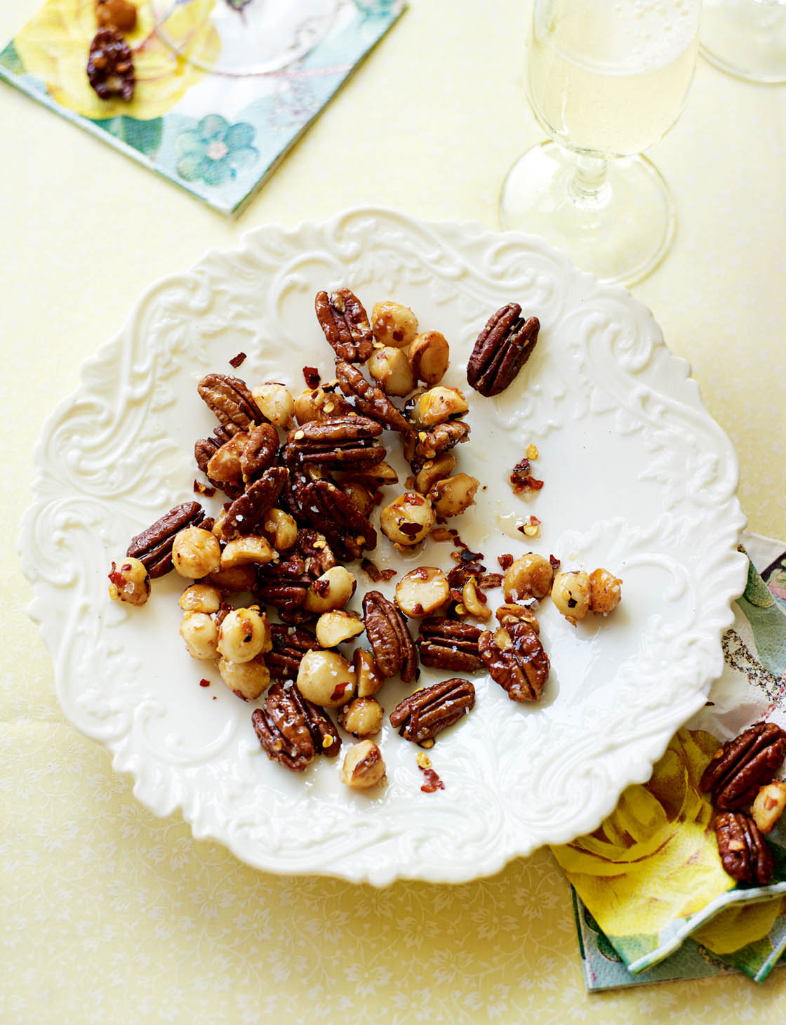 Maple, sea salt and chilli roasted nuts Sainsbury`s Magazine